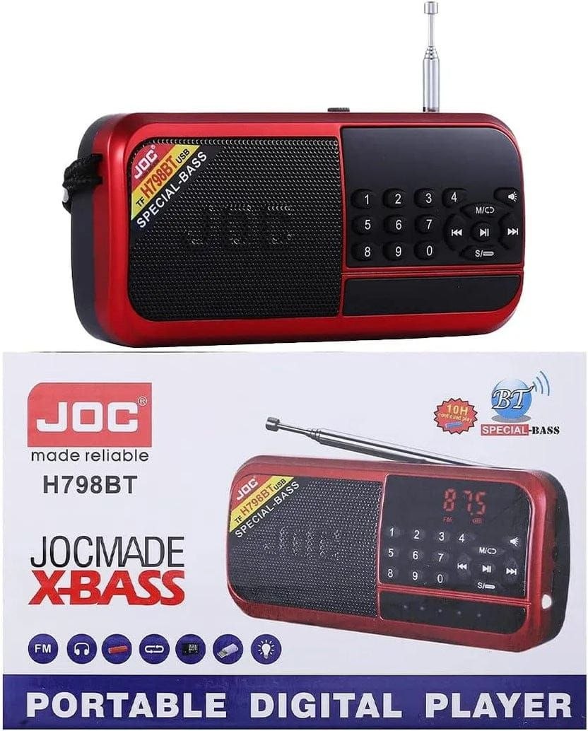 محتويات علبة راديو وسبيكر جوك JOC H798BT بالكامل من متجر Saver Store