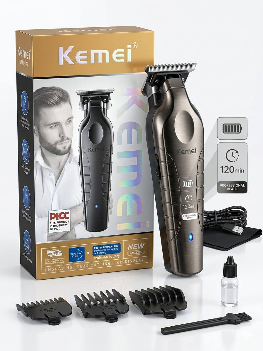 ماكينة حلاقة وتحديد كيمي Kemei KM-2299 الأصلية