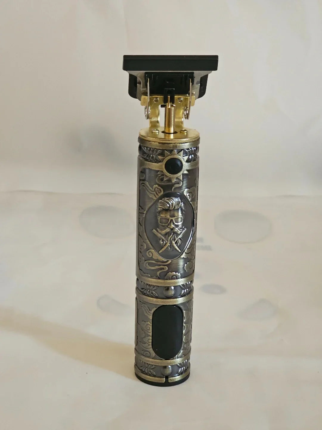 لهيكل المعدني المنقوش المقاوم للانزلاق لماكينة حلاقة Vintage T9