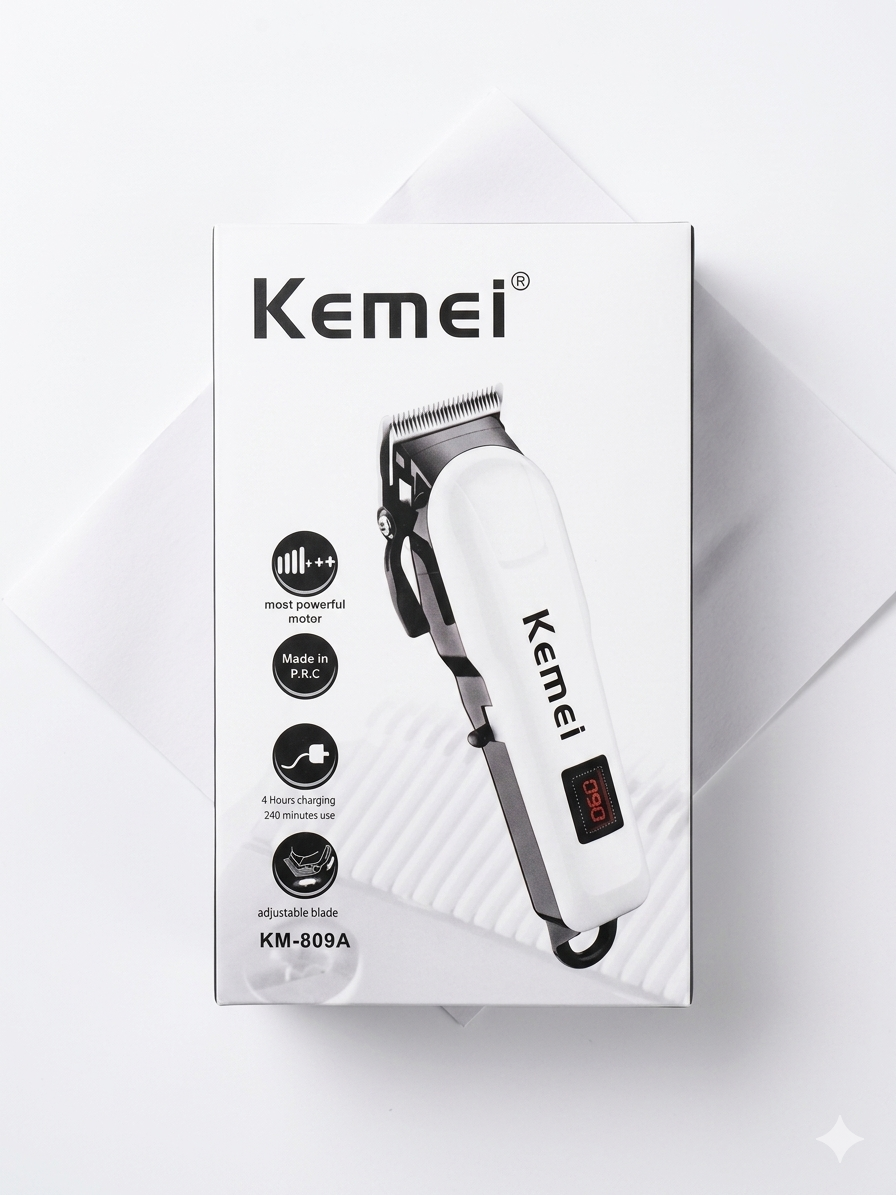 ​ماكينة حلاقة كيمي KM-809A الأصلية - Kemei hair clipper set